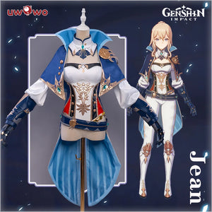 In Stock UWOWO Jean Cosplay Genshin Impact Cosplay Mondstadt Halloween Carnival Costume Women Outfit Christmas Role Play Outfit