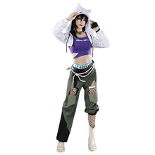 Load image into Gallery viewer, UWOWO Collab Series: Ashe Cosplay Game Overwatchh 2 x LEe SSERAFIMm Fearlesss Ashe Cosplay Costume XS-XXL Halloween Costume
