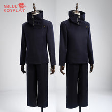 Load image into Gallery viewer, SBluuCosplay Anime JJK Toge Inumaki Cosplay Costume Coat Pants Dark Blue Detachable High Collar Halloween Christmas
