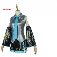 Load image into Gallery viewer, Anime Miku Cosplay Costume Miku Japan Maid May Output Dress Suit Headwear Wig Halloween Costume For Women Girl Adult
