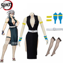 Load image into Gallery viewer, Anime Uzui Tengen Cosplay Female Dress Uzui Tengen Wife Costume Uniform Halloween Outfit
