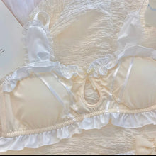 Load image into Gallery viewer, Japanese Cute Girl Lace Bra Set Hollow Sexy Sweet Rimless Underwear Bras for Women

