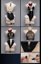 Load image into Gallery viewer, IN STOCK UWOWO Marie Roses Cosplay Summer Swimsuits Black Bodysuit Cosplay Halloween Costume Carnival Outfit
