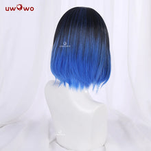 Load image into Gallery viewer, IN STOCK UWOWO Hashibiraa Inosukee Cosplay Wig Cosplay Hair Heat Resistant Dark-Blue Gradient Halloween
