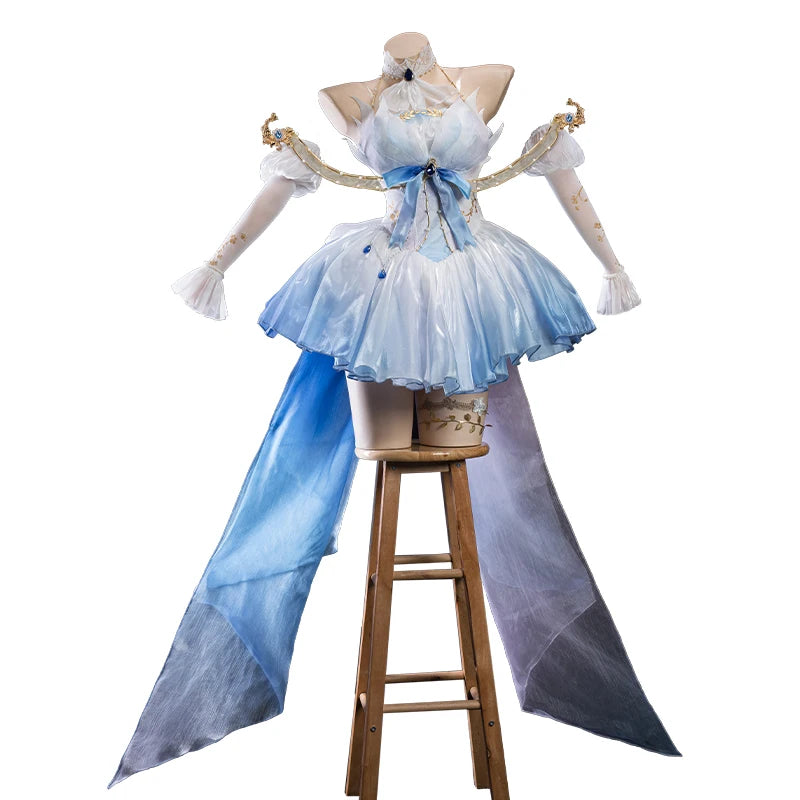 IN STOCK UWOWO Furina Cosplay Game Genshin Impact Fanart Focalors Furina 'Sacred Angel' Cosplay Costume Halloween Costume
