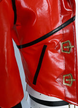 Load image into Gallery viewer, Vi Acrane Cosplay Costume Game Arcane Vi Red Wig Leather Jacket Halloween Carnival Outfits Vi Shoes Boots
