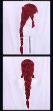 Load image into Gallery viewer, UWOWO Ahri Wig Game League of Legends/LOL: Foxfire Ahri 2023 ASU Cosplay Wig Long Hair with Ear Brown Red Hair 80CM
