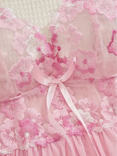 Load image into Gallery viewer, Women&#39;s Women Sexy Lingerie Set Erotic Bra Nightdress Sexy Lace Sleepwear Solid Slim Soft Dresses V NeckSleepwear &amp; Dresses
