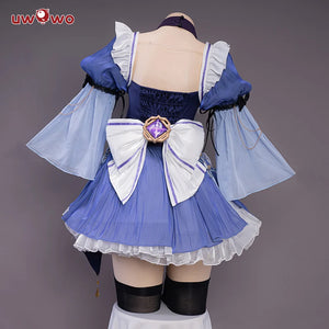 In Stock UWOWO Keqing Cosplay Maid Costume Exclusive Genshin Impact Fanart Cosplay Maid Ver. Keqing Maid Dress Halloween Costume