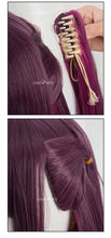 Load image into Gallery viewer, UWOWO Mikari Tachibanaa Wig 2.5 Dimensionall Seduction Niteng0o Jigen no Ririsaa Cosplay Wig Purple Long Hair With Ponytail

