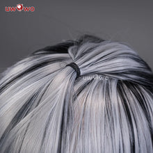 Load image into Gallery viewer, UWOWO Frankiee Stein 1 Cosplay Wig Black Silver 90CM Long Hair Heat Resistant Halloween Cosplay Outfit Wig
