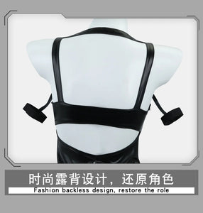 Game NieR:Automata A2 Cosplay Costume Wig Sexy Black Battle Suit For Women Girl Handsome Halloween Party A2 Role Play Outfit