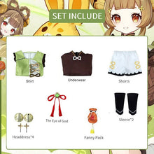 Load image into Gallery viewer, YaoYao Cosplay Costume Adult Carnival Uniform Wig Anime Halloween Party Costumes Masquerade Women Game Genshin Impact
