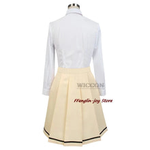 Load image into Gallery viewer, Anime WataMote Tomoko Kuroki Cosplay Costume Women Girls Lovely Yellow Jk Skirt Uniform Outfits Halloween Suit Wig roleplay
