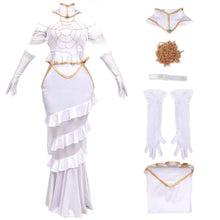 Load image into Gallery viewer, In Stock DAZCOS Anime Overlord Albedo Cosplay Costume Halloween Christmas Costume Cos Women White Dress Overlord Albedo Cosplay

