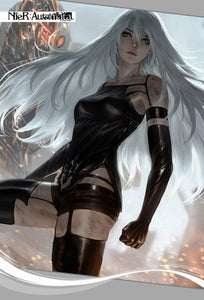 Game NieR:Automata A2 Cosplay Costume Wig Sexy Black Battle Suit For Women Girl Handsome Halloween Party A2 Role Play Outfit