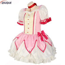 Load image into Gallery viewer, Kaname Madoka Cosplay Costume Wig Anime Puella Magi Madoka Magica Pink Ball Dress Halloween Party Uniform Outfit for Women Girl
