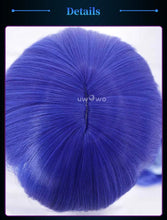 Load image into Gallery viewer, UWOWO IUNO Wig Game Wuthering Waves WuWa IUNO Cosplay Wig Long Hair Blue Hair Halloween Wig
