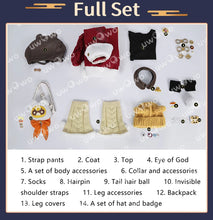 Load image into Gallery viewer, UWOWO Xiangling Cosplay Collab Series: Game Genshin Impact XiangLing New Year&#39;s Cheer outfit Lantern Rite Cosplay Costume Bag
