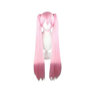 Hair Miku Cosplay Wig Long Heat Resistant Synthetic Hair Clip Ponytails Wigs + Wig Cap