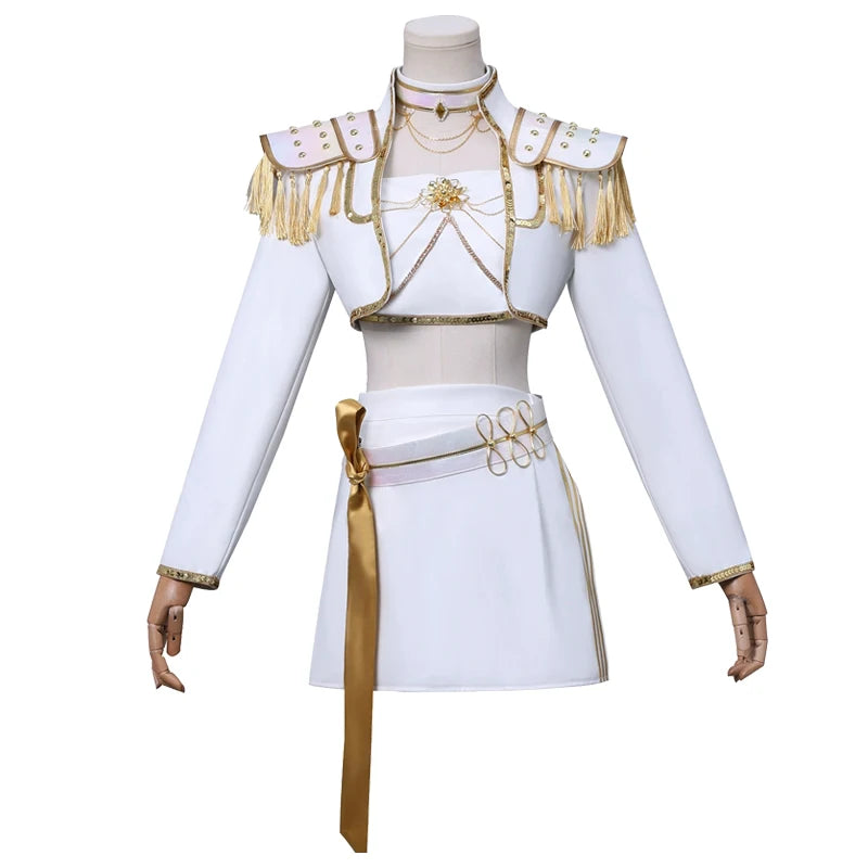 UWOWO Mira Cosplay Collab Series: Kpop Huntrix Mira White Performance Cosplay Costume XS-3XL Halloween Costume