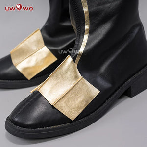UWOWO Genshin Impact Xiao Yaksha Cosplay Costume Shoes Male Cosplay Xiao Boots With Shoes Decoration