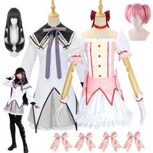 Load image into Gallery viewer, Anime Magical Girl Puella Magi Madoka Magica Homura Akemi Kaname Madoka Cosplay Costume Fighting Uniforms for Mahou Shoujo
