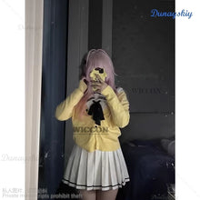 Load image into Gallery viewer, Anime You and ME and Her: A Love Story Muko Aoi MIYUKI Cosplay Costume Girl Shirt Skirt Sweater JK Uniform Halloween Costume
