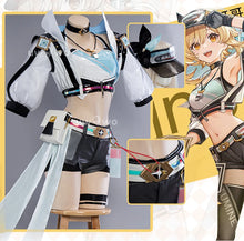 Load image into Gallery viewer, LAST BATCH UWOWO  Genshin Impact Fanart Racing Lumine Traveler Casual Outfit Cosplay Costume Halloween Costumes
