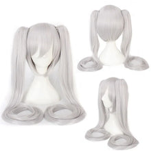 Load image into Gallery viewer, 28 Colors Miku Cosplay Wig Long Heat Resistant Synthetic Hair Clip Ponytails Wigs
