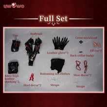 Load image into Gallery viewer, IN STOCK UWOWO KMS Regensburgg Ironn Bloodd Sheer BlackK Sheer 18+ Cosplay Costume
