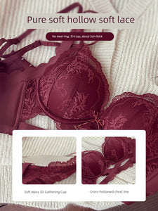Beautiful Back Small Chest Push-up Sexy Wireless AA Cup Underwear