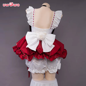 In Stock UWOWO Klee Cosplay Maid Costume Maid Dress Game Genshin Impact Fanart Klee Cosplay Exclusive Maid Halloween Costumes