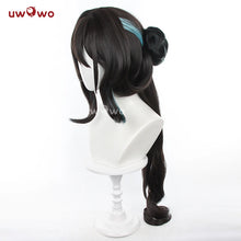 Load image into Gallery viewer, IN STOCK UWOWO Honkai Star Rail Ruan Mei RuanMei HSR Cosplay Wig Long Black Hair
