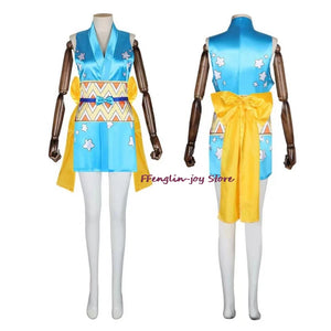 Anime Wano Country Nami Cosplay Costumes Kimono Dress Halloween Costumes for Women Vestido Role Play Suit Clothing