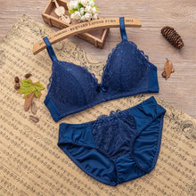 Load image into Gallery viewer, Women Seamless Bra Set Bra Top and Pantys Brassiere Fitness Underwear Lingerie Wireless Push Up Sexy Tank Top Briefs for Girls
