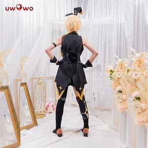 In Stock UWOWO Genshin Impact Fanart: Aether Cosplay Costume Bunny Suit Cosplay Canon Outfit Cosplay Traveler Kong Costume