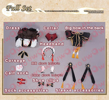 Load image into Gallery viewer, IN STOCK UWOWO Game Genshin Impact HuTao Cosplay Costume Hu Tao Halloween Maid Costume Christmas Outfit Dress Cosplay Role Play
