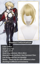 Load image into Gallery viewer, UWOWO Evelyn Wig Game Zenless Zone Zero / ZZZ Evelyn Chevalier Cosplay Wig Yellow Gold Hair Halloween Wig
