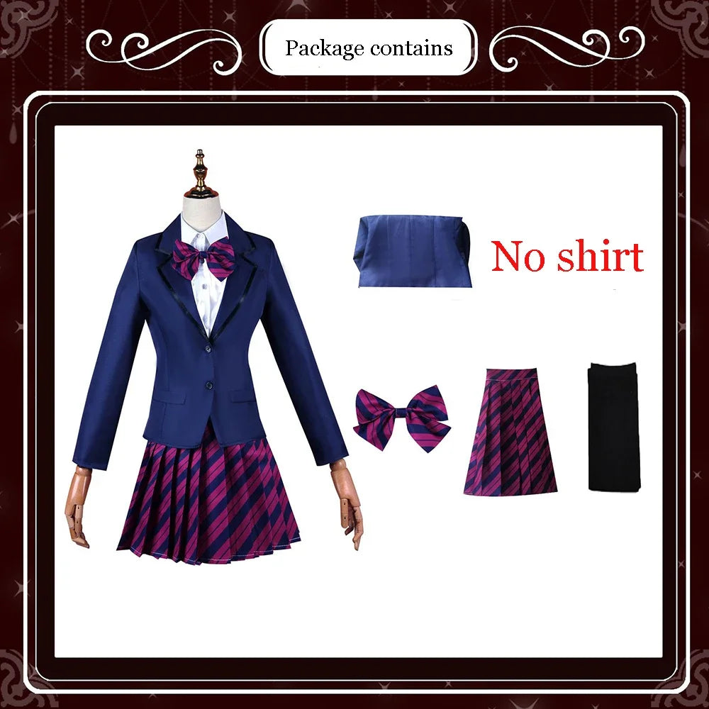 Halloween Anime Komi Can't Communicate Shouko Komi Cosplay Costume Shirt Tie Short Skirt Wig Set High School Women Uniform