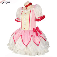 Load image into Gallery viewer, Kaname Madoka Cosplay Costume Wig Anime Puella Magi Madoka Magica Pink Ball Dress Halloween Party Uniform Outfit for Women Girl

