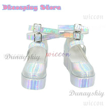 Load image into Gallery viewer, KAngel Cosplay Costume NEEDY GIRL OVERDOSE Fantasy Anniversary Colorful Dress Overload Lolita Outfit Laser Skirts Ribbon Wig
