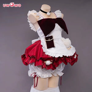 In Stock UWOWO Klee Cosplay Maid Costume Maid Dress Game Genshin Impact Fanart Klee Cosplay Exclusive Maid Halloween Costumes