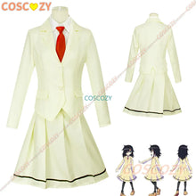 Load image into Gallery viewer, Anime WataMote Tomoko Kuroki Cosplay Costume Women Yellow Jk Skirt High School Convention Uniform Socks Tie Set
