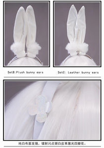 IN STOCK UWOWO 2D Le Malinn Cosplay with Ears Live Cosplay Rabbit Costume Bodysuit Outfit Onepiece For Girls Women
