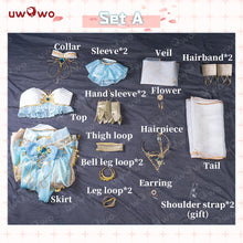 Load image into Gallery viewer, IN STOCK UWOWO Nilou Cosplay Genshin Impact Fanart Nilou &#39;Aqua Seraphina&#39; Dance Dress Cosplay Costume
