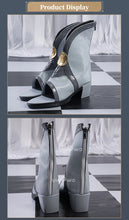 Load image into Gallery viewer, UWOWO Chun Shoes Game Wuthering Waves Chun Cosplay Shoes Gray shoes Woman Size 35-45
