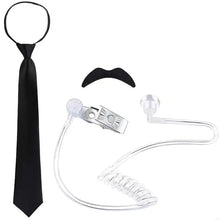 Load image into Gallery viewer, Security Guard Cosplay Costume including Black Glasses Earpiece And Neck Tie
