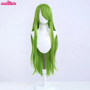 High Quality Anime 100Cm Long Staight Cosplay Wig Black White Red Pink Brown Gold Blue Blonde Purple Heat Resistant Hair Wigs