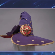 Load image into Gallery viewer, IN STOCK UWOWO Game Genshin Impact Mona Megistus Astral Reflection Cosplay Costume Enigmatic Astrologer Halloween Costume
